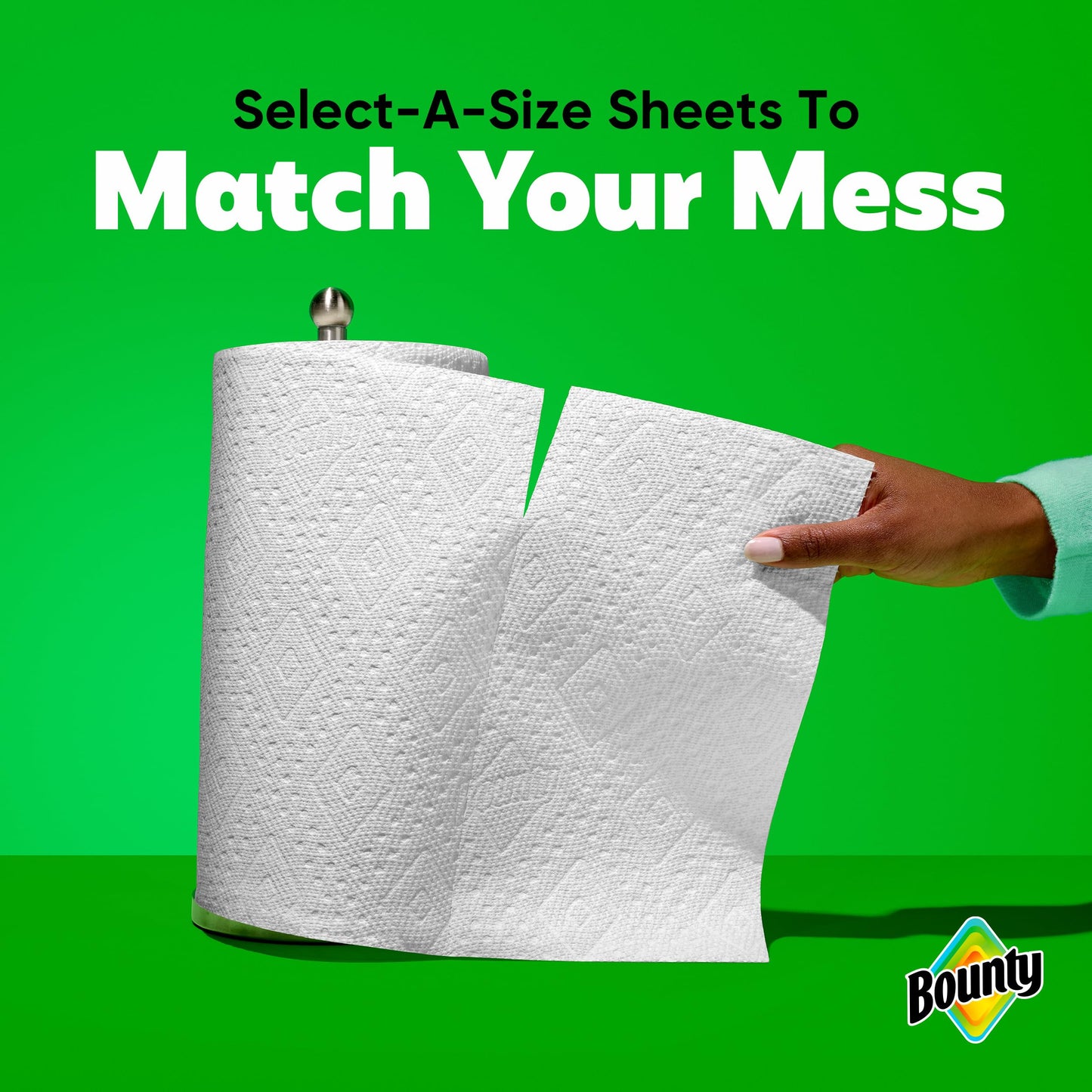 Bounty Select-A-Size Paper Towels, White, 8 Triple Rolls = 24 Regular Roll