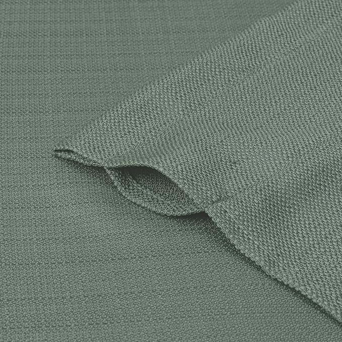 Chyhomenyc Sage Green Curtains 78 Inch Length 2 Panels Set, Faux Linen Textured Light Filtering Soft Airy Farmhouse Curtain Drapes for Living Room Bedroom, 40Wx78L