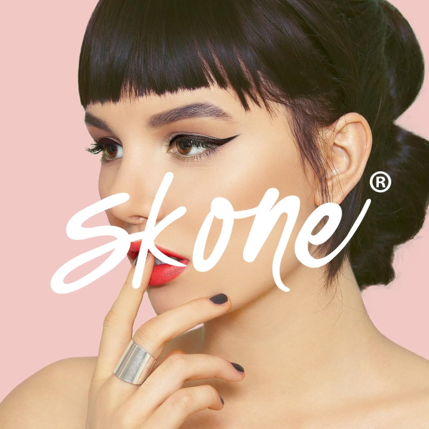 Skone Cosmetics Insanely Intense Tattooed Eyeliner Pen - Waterproof Liquid Eyeliner, Long Lasting, Sweat Proof, Smudge Proof Felt Tip Liquid Eyeliner - Pigmented Eye Liner Makeup - Brown (0.07oz)