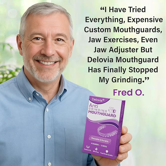 Grinding Mouthguard, Designed for Light Sleeper, Ultra Soft & Well-Fitting—All Without The Bulk