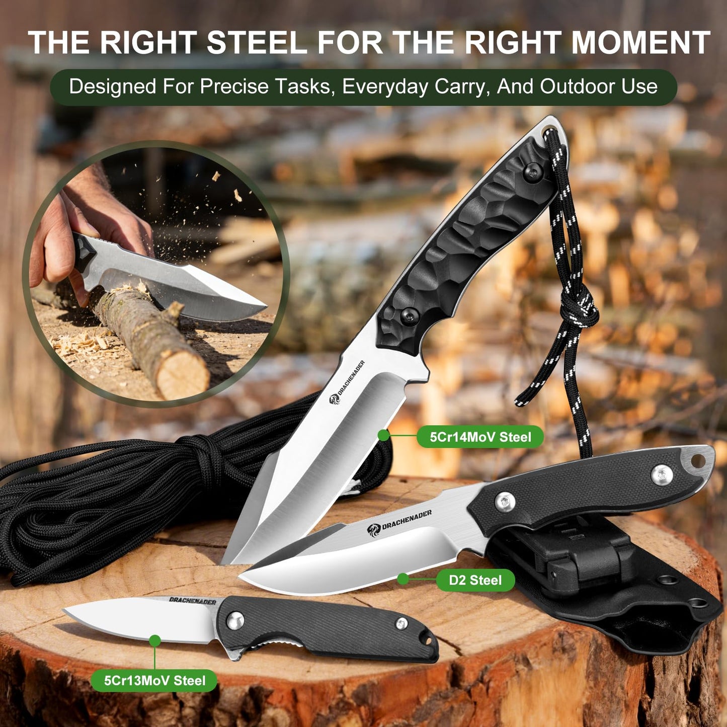 DRACHENADER Outdoor Gifts for Men – Survival Kit & Emergency Gear & Cool Gadgets for Hiking, Camping & Adventure for Husband, Dad, Son