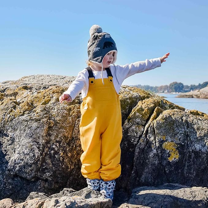 JAN & JUL Waterproof Rain Bib Pants, Overalls for Toddlers and Kids