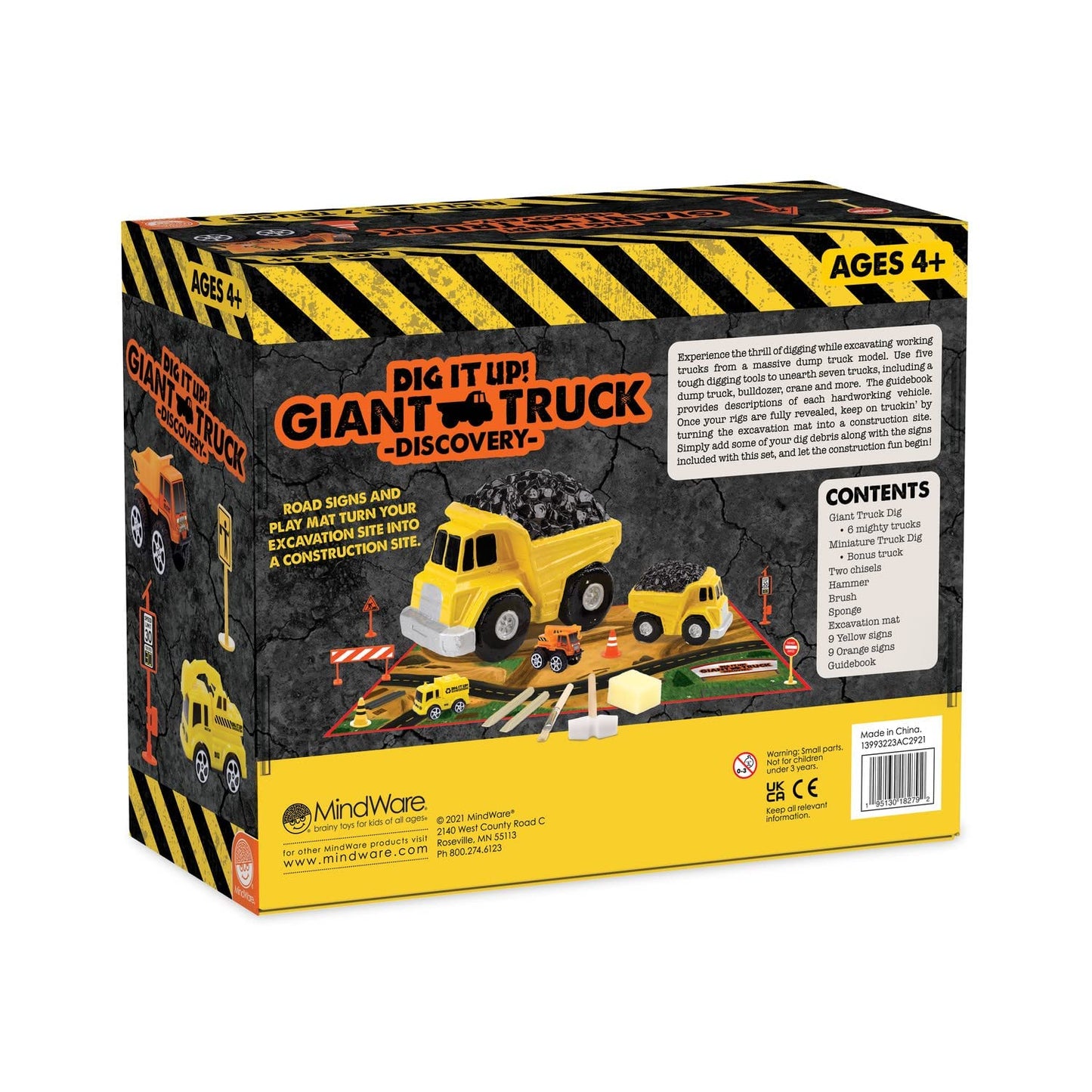 Dig It Up! Giant Truck Discovery - Includes 31 piece Kit - Gift and Construction Party Activity