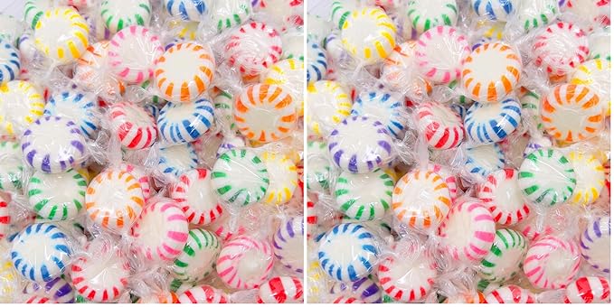 Fruit Starlights Hard Candy Assortment | 1 Pound Bag - Approx. 85 Count | Individually Wrapped Hard Candy | Assorted Flavors | Starlight Fruit Candies (Pack of 2)