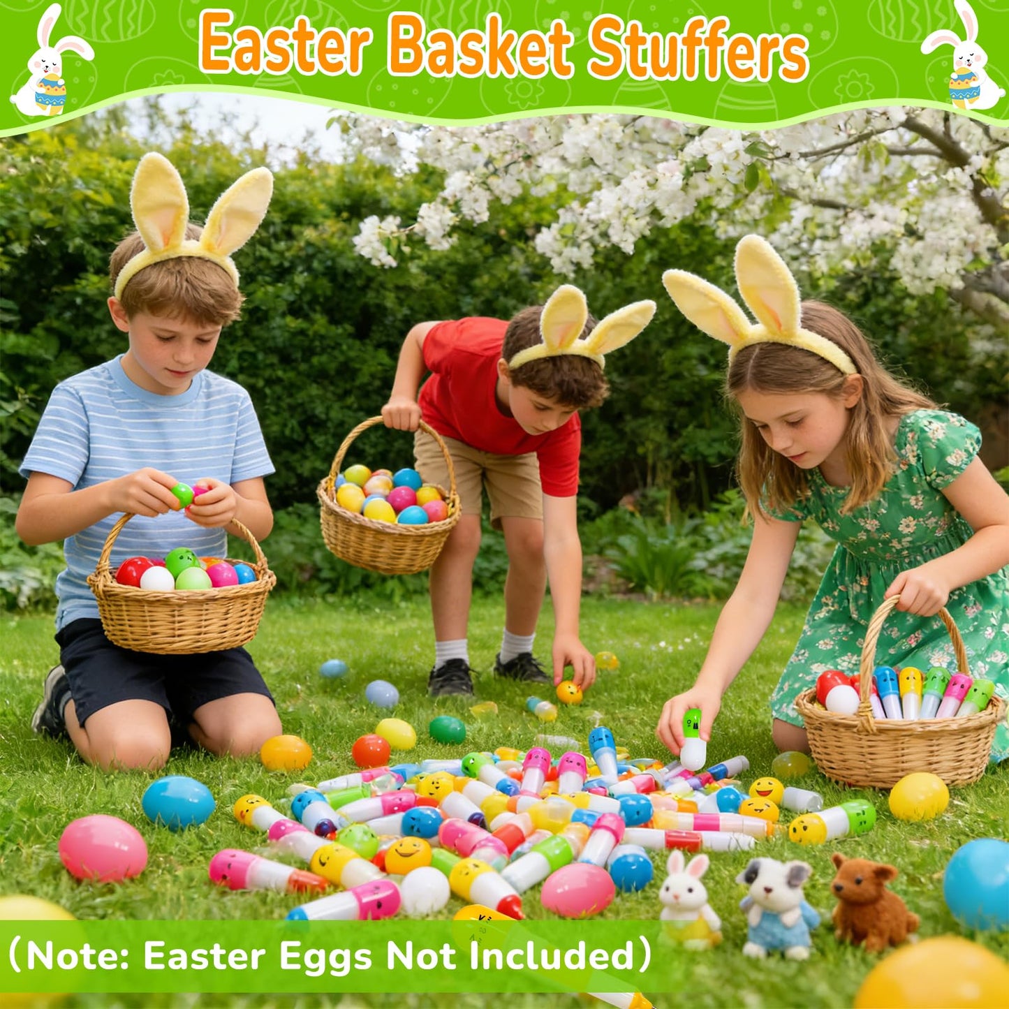 28 Pack Easter Basket Stuffers, Retractable Pens Transform Novelty Pen for Kids Class Prizes Easter Gifts Classroom Exchange Boys Girls Easter Stationery Party Favor Easter Basket Stuffer Fillers