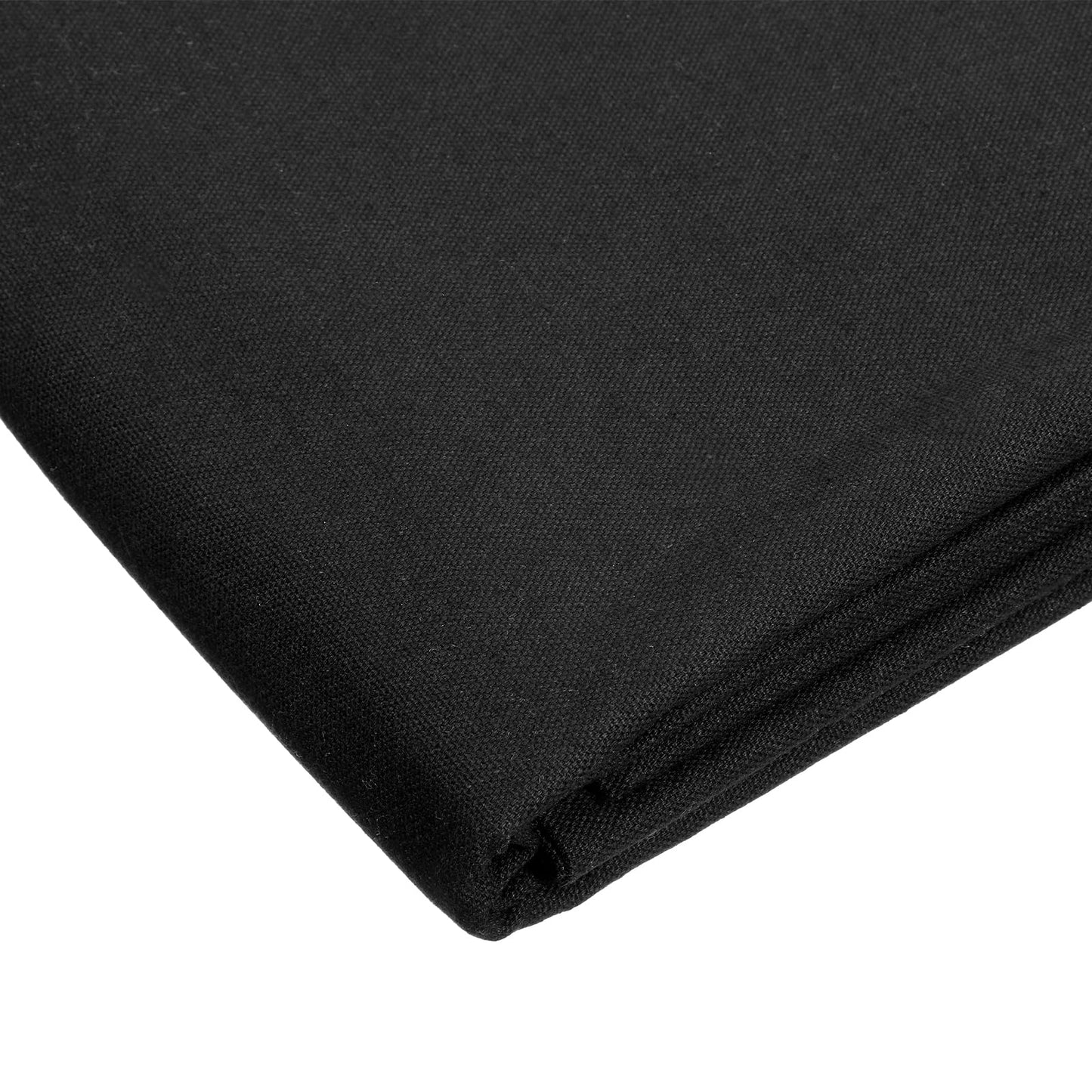 Black Cotton Canvas Fabric 60x80 in 10oz Black Embroidery Sewing Fabric by The 2 Yard for Painting, Sewing, Bag, Crafts, Embroidery, Handmade Home Decor
