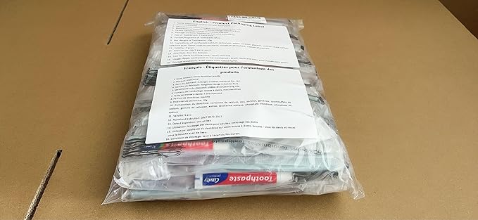 50 pcs Disposable Toothbrushes, 2 Color Toothbrushes and Toothpaste 10g, Bulk for Homeless, Airbnb, Hotel