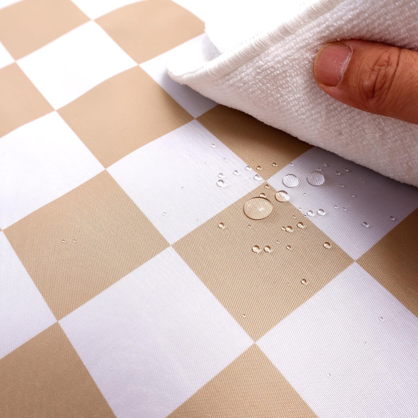 CoolaPeach Baby Splat Mat for Under High Chair, 51 x 51 Inch Wipeable Splash Mat，Floor Protector，Wipe-Clean Tablecloth and Playing Mat (Square)