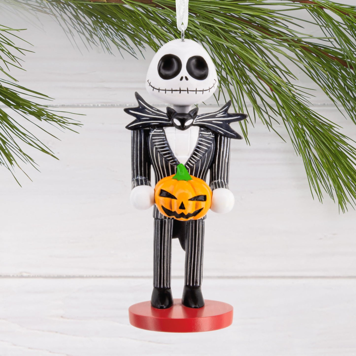 Hallmark Disney Tim Burton's The Nightmare Before Christmas Jack Skellington Nutcracker Christmas Ornament, Gifts for Disney Fans