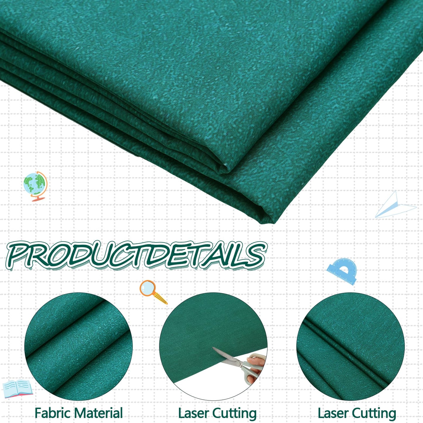 Mindsoft Bulletin Board Paper 48'' x 107'' Class Boards for Classroom Bulletin Boards Everyone is Welcome Classroom Board Decor Pillows Curtains Crafts(Green Blackboard,1 Pc)