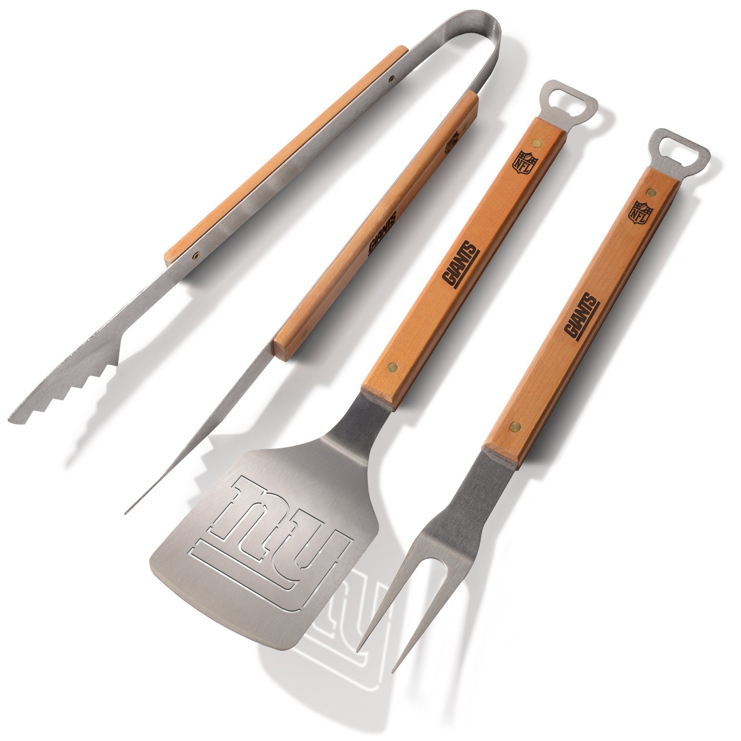 YouTheFan NFL New York Giants Classic Series 3-Piece BBQ Set Stainless Steel, 22" x 9"