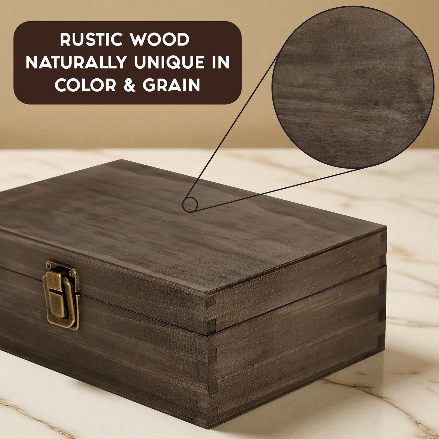 Engraved Baptism Memory Box – Wooden Keepsake Box for Christening Gifts, Baby Dedication, or First Communion – Medium Size – Dark Walnut Finish – 8.5 x 6 x 3 in