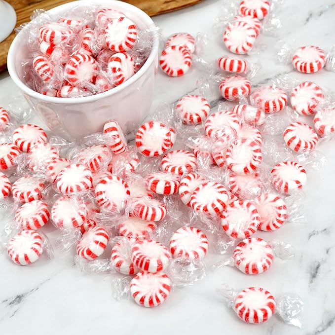 Arcor Starlight Peppermint Candy, 2 Pound Bulk Hard Candy (Approx. 150 pcs.), Individually Wrapped Peppermint, Starlight Mints
