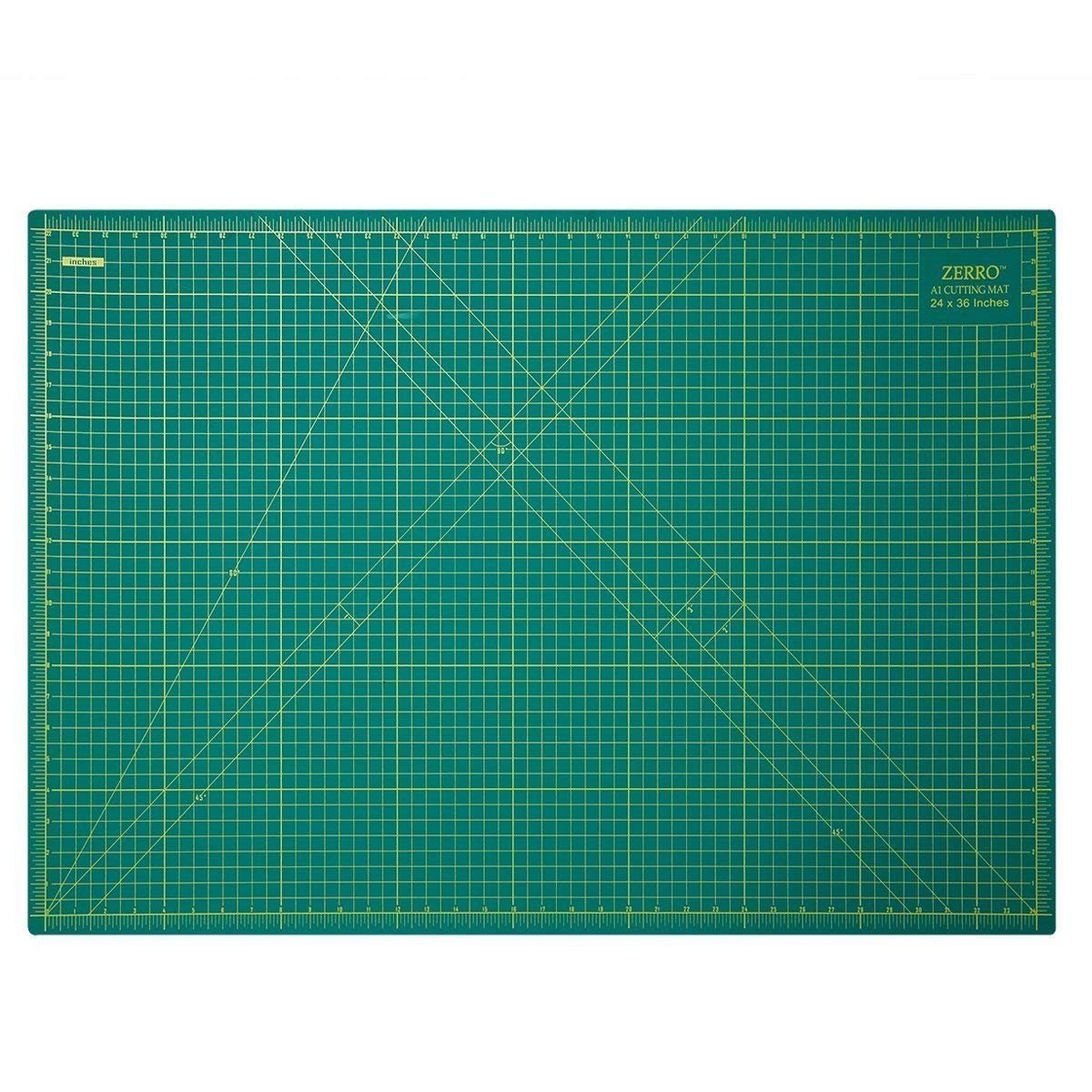 ZERRO Self Healing Cutting Mat 24" x 36", Professional Double Sided Durable Non-Slip Rotary Mat for Scrapbooking, Fabric, Quilting, Sewing-3mm Thick (A1)