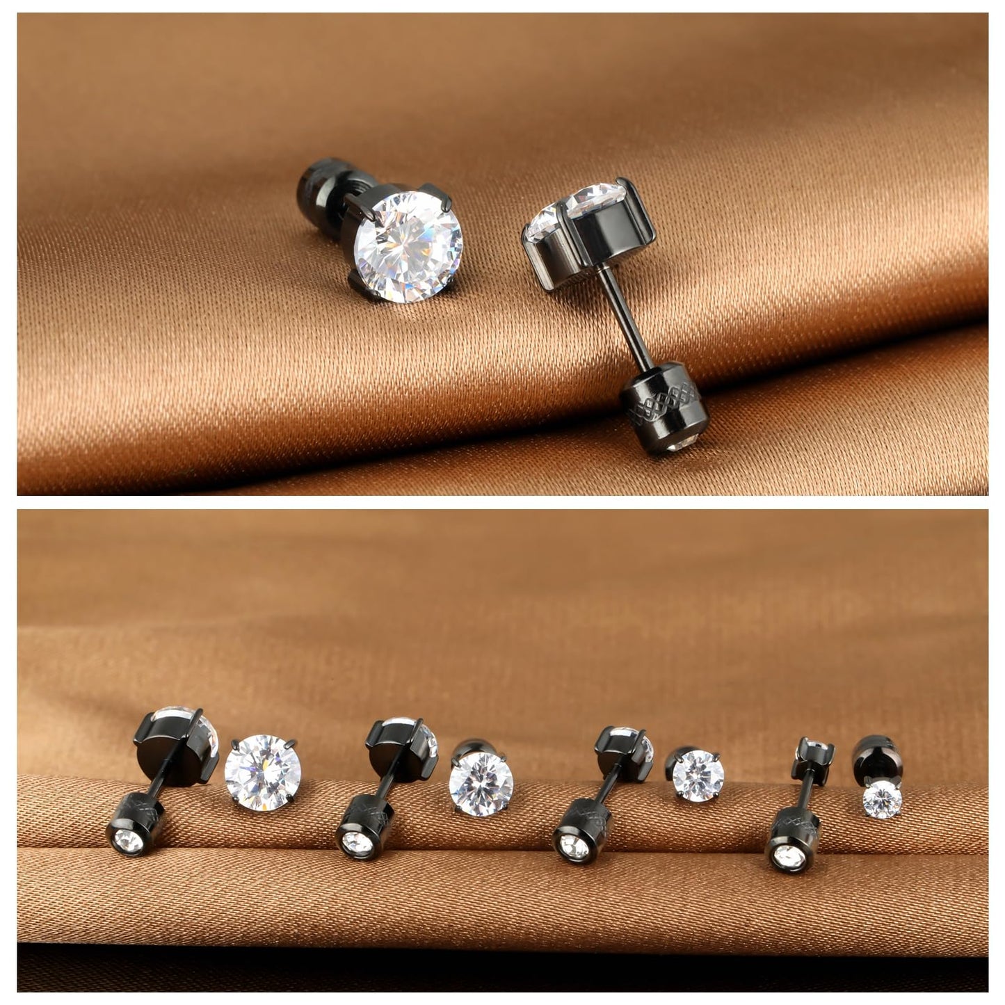 ZQGOFPT 7 Pairs 𝐓𝐢𝐭𝐚𝐧𝐢𝐮𝐦 𝐒𝐜𝐫𝐞𝐰 𝐁𝐚𝐜𝐤 Earrings for Women Men, 𝐒𝐮𝐫𝐠𝐢𝐜𝐚𝐥 Stainless 𝐒𝐭𝐞𝐞𝐥 Hoop Huggie 𝐄𝐚𝐫𝐫𝐢𝐧𝐠𝐬 Rainbow 5A 𝐂𝐮𝐛𝐢𝐜 𝐙𝐢𝐫𝐜𝐨𝐧𝐢𝐚 Stud Earrings Set Multiple Cartilage 𝐏𝐢𝐞𝐫𝐜𝐢𝐧𝐠 Sleeper Jewelry for