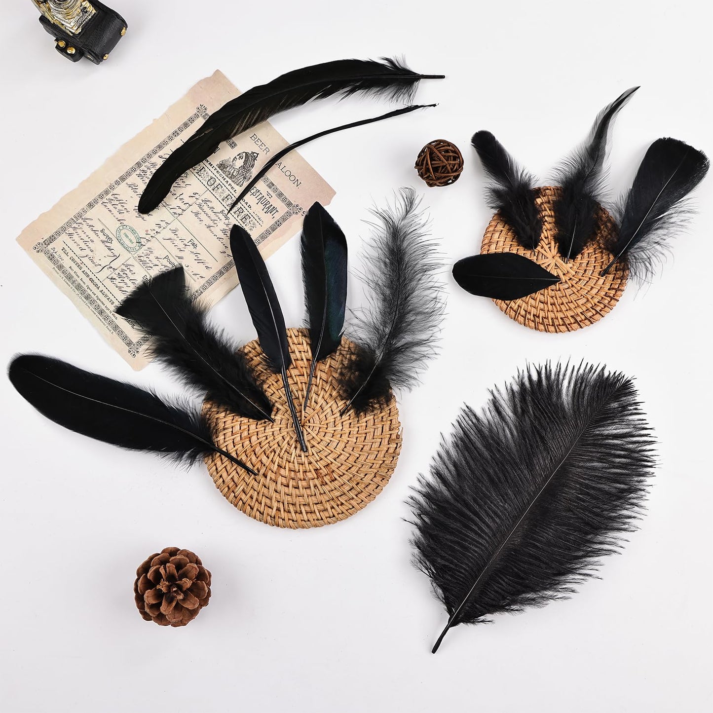 Daieeparty 360pcs Small Pheasant Feathers 12 Style Mixed Feathers Natural Feathers for Crafting Wedding Dream Catcher Hats Decoration