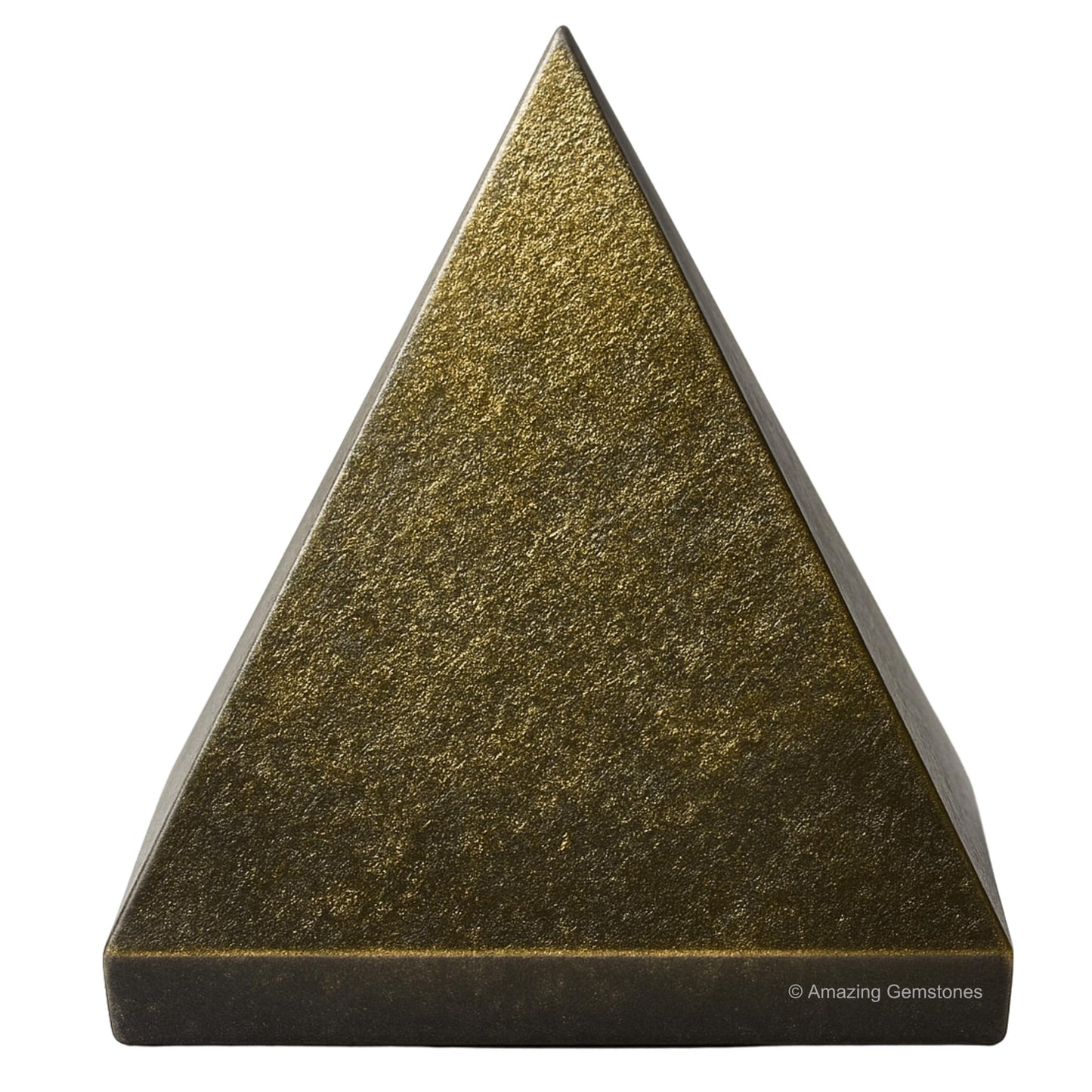 Amazing Gemstone Gold Sheen Obsidian Pyramid Crystal Healing Stones - 1.5" Great Pyramid Figurine of Natural Stone Pyramid for Meditation, Reiki, Chakra Balancing and Crystal Pyramids Grid