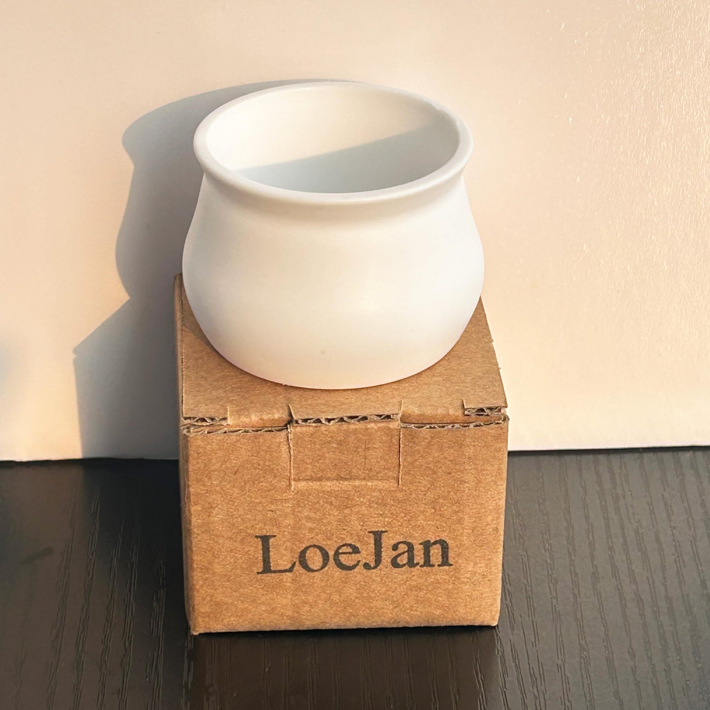 LoeJan Small Plant Pots, Plastic Flower pots, Planters with Drainage Holes and Saucers for Flowers Plants, White