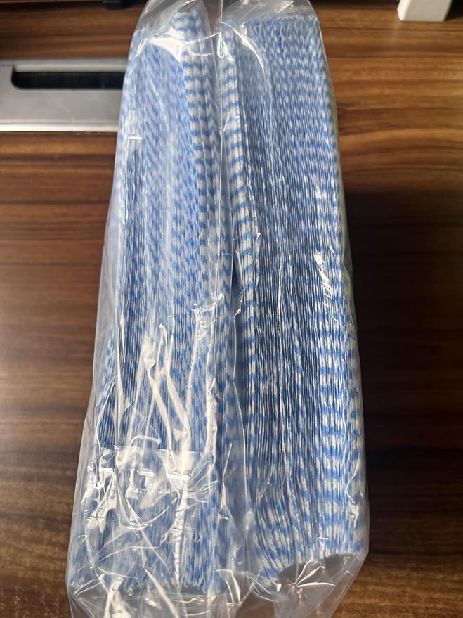 Handi Wipes Reusable Cloths, Blue Disposable Kitchen Cleaning Towel Roll, Heavy Duty J Cloth,100 Count