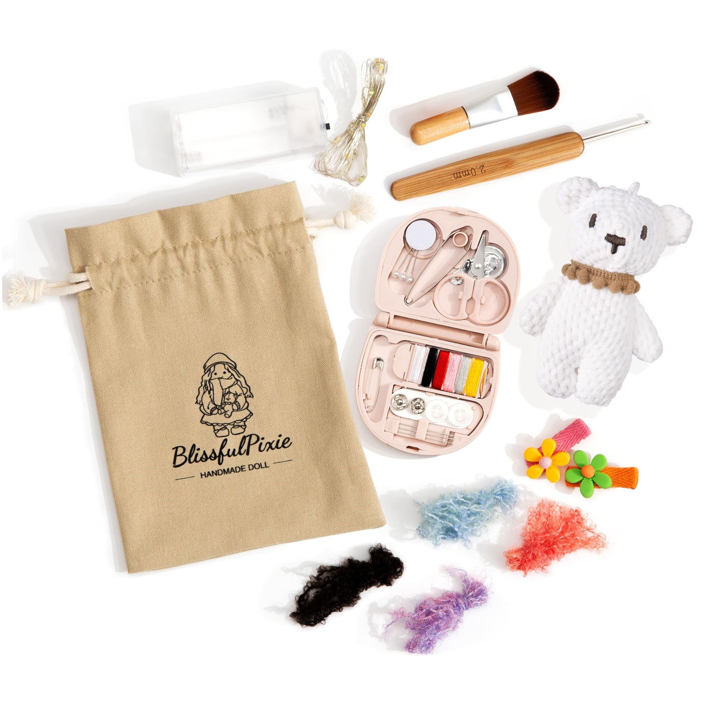 BlissfulPixie Waldorf Handmade Rag Doll - Personalized Collectors Plush for Kids Birthday Present with Beautiful Present Box-Ada 12"