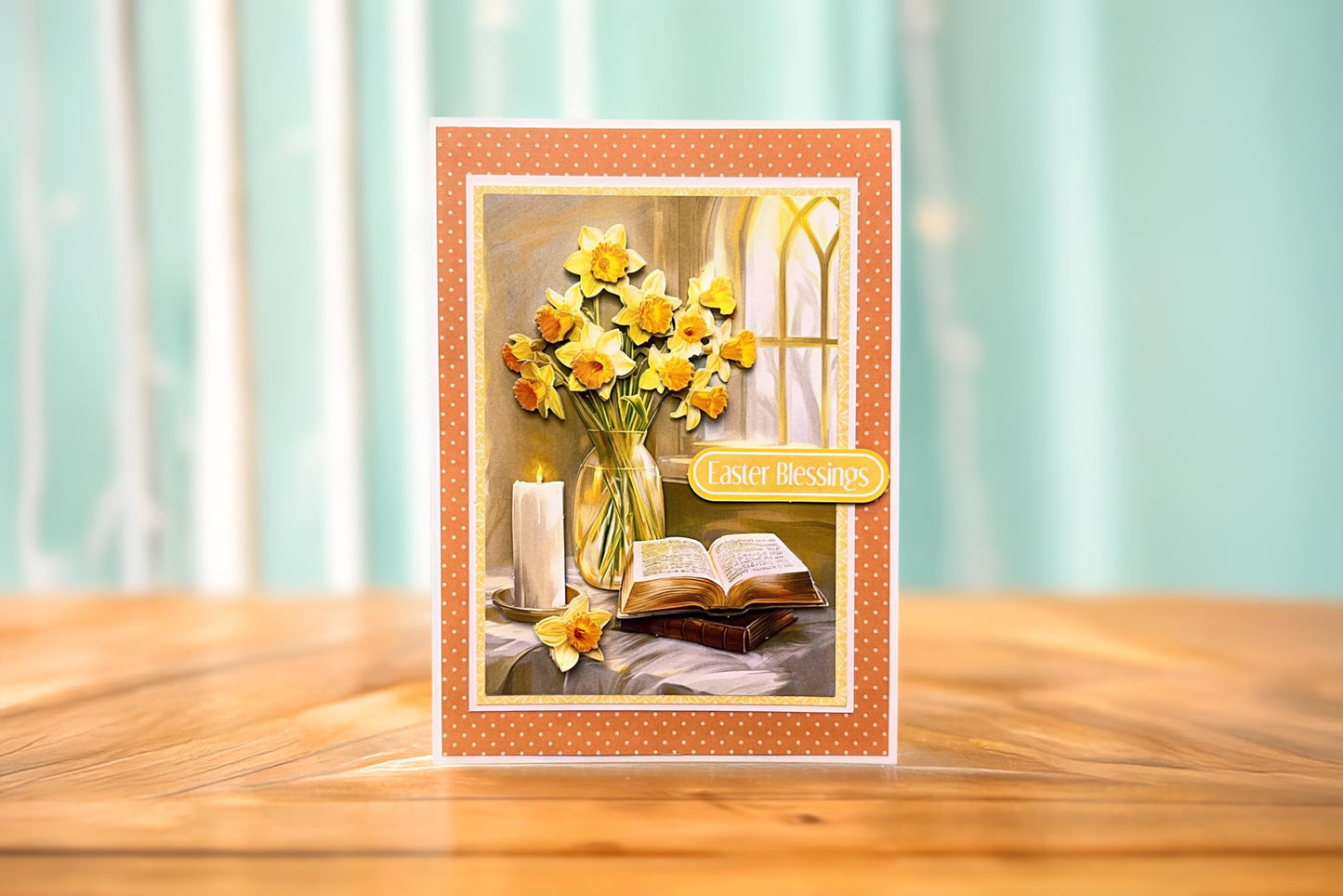 Katy Sue Easter Blessings Die-Cut Decoupage Sheets. A Pack of 12 Sheets of Die Cuts for Card Making Supplies, Craft Supplies & Scrapbooking with Crosses, Daffodils, Flowers, & Doves