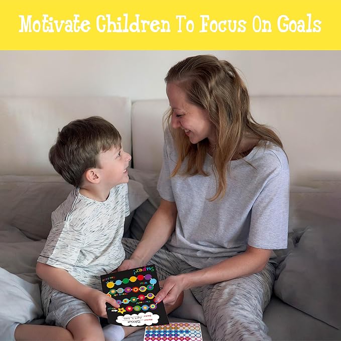 40 Pack Incentive Chart, 2 Adorable Designs with 1078 Stickers, Classroom Family Reward Chart System for Kids Homework Assignments, Attendance, Good Behavior, Chores, Potty Training Progress