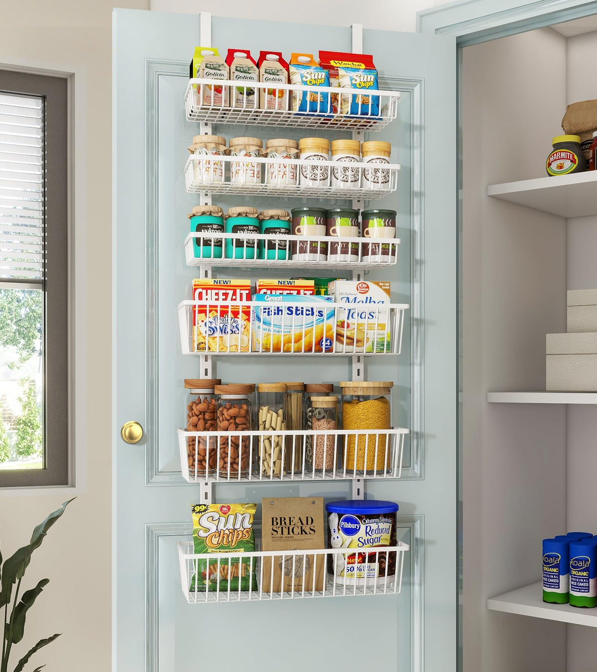 Over The Door Pantry Organizer (6 Count)