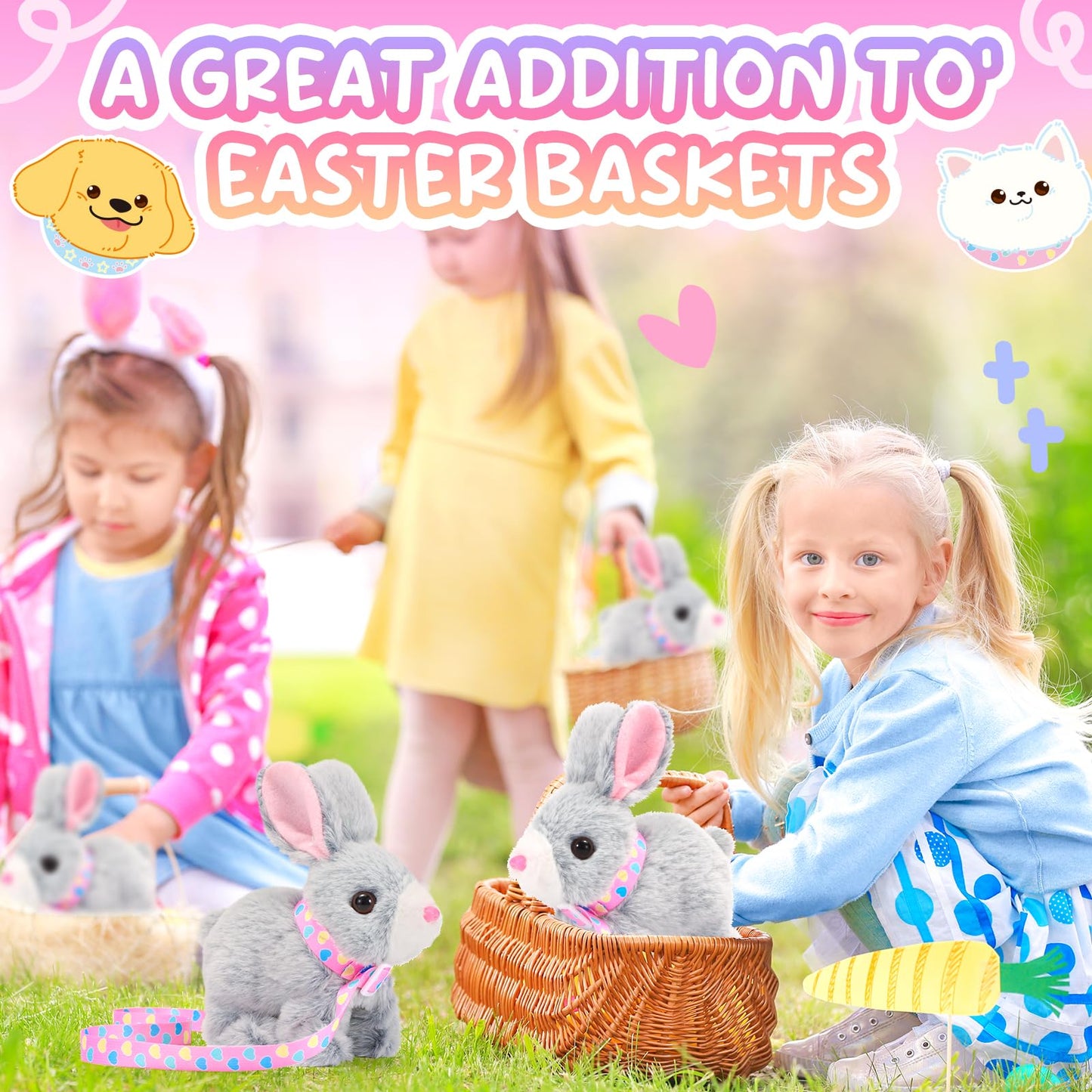 Tagitary Plush Toys Bunny Electronic Toy for Kids Toddlers