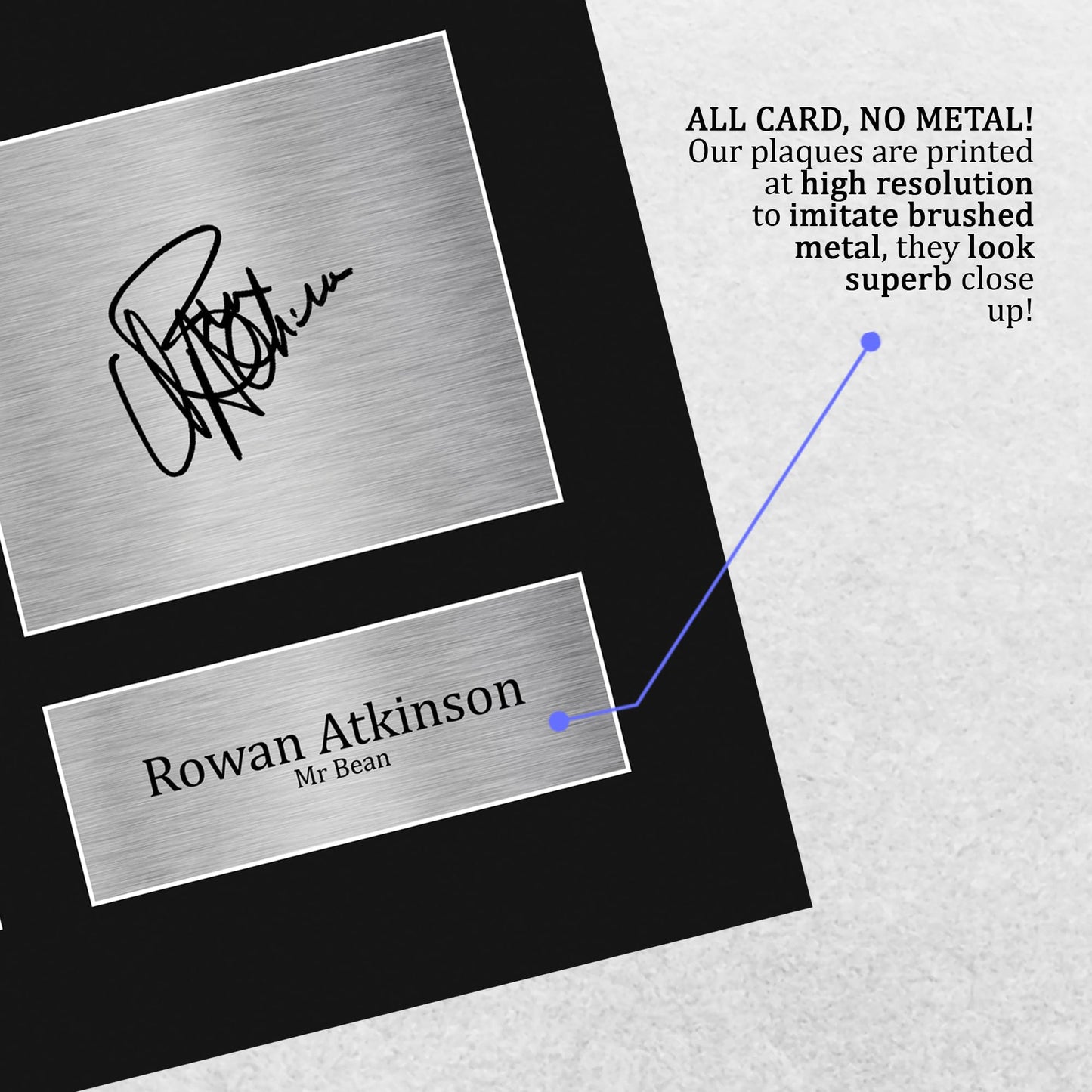 HWC Trading Rowan Atkinson Mr Bean Gifts Printed Signed Autograph Picture for TV Show Fans - US Letter Size