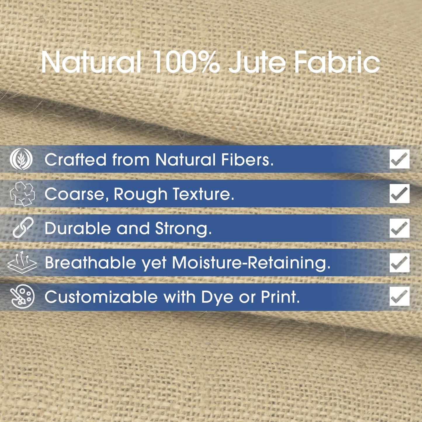 Pico Textiles 40” Wide Burlap - 1 Yard (3 Feet) Premium Natural Burlap Fabric, Sold by The Yard - Great for Weddings, Home Crafts, Garden Fabric, Table Runner, Tablecloth