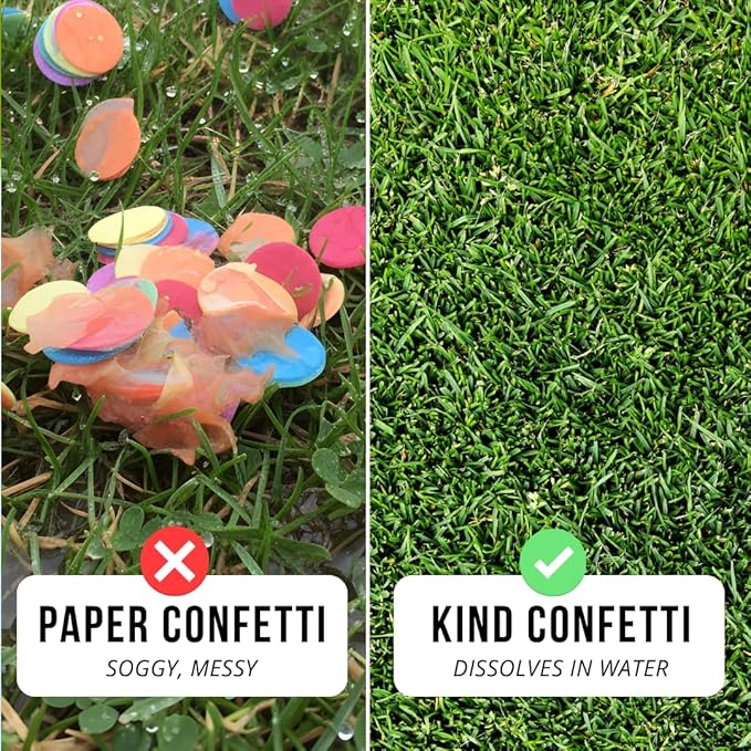 Rainbow Confetti Biodegradable Rice Paper Confetti for Birthday Parties, Weddings & Photoshoots – Eco-Friendly Multicolor Tissue Paper Alternative, Filler for Confetti Cannons, 150G 20000 Pcs