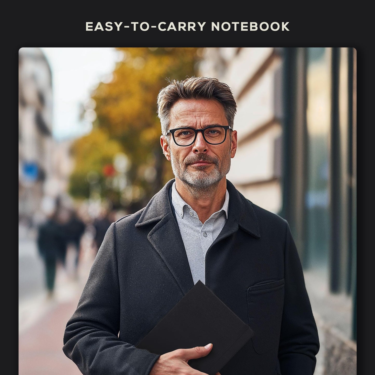 BEECHMORE BOOKS Large Lined Journal Notebook, 8.5" x 11.5" (A4) Hardcover Vegan Leather Executive Diary for Work, Thick 120gsm Paper, Lay-Flat Binding, Gift Box