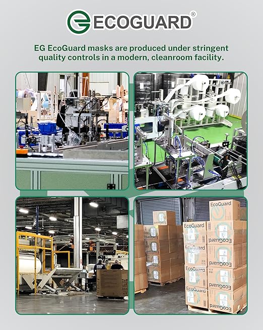 Disposable Face Masks Made in USA, 4 Ply for Families, Students, Breathable All-Day Wear & Safety, FSA HSA Eligible, ASTM Level 3 Medical Grade, 50 Pack, Lavender Mint