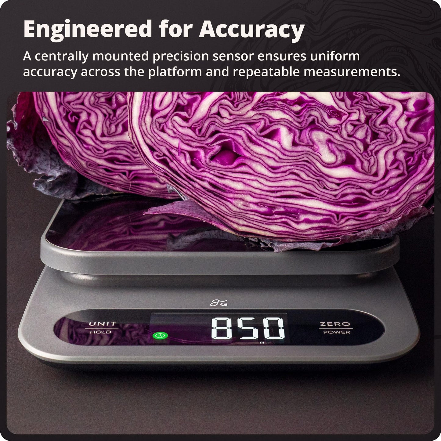 Greater Goods Digital Food Scale for Kitchen & Baking, 10kg/22lb High-Capacity Weight Scale with 1g Precision, Stainless Steel Platform, Hi-Def LCD, Ideal for Bread, Sourdough & Bulk Cooking