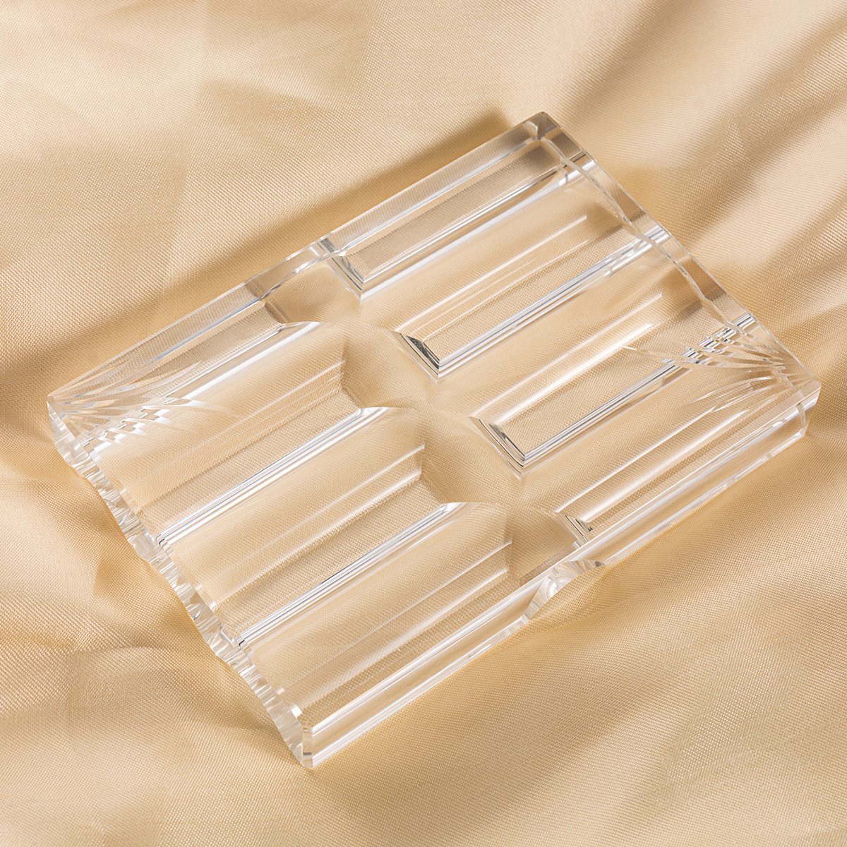 LONGWIN Office Supplies Crystal Fountain Pen Holder Desktop Organizer