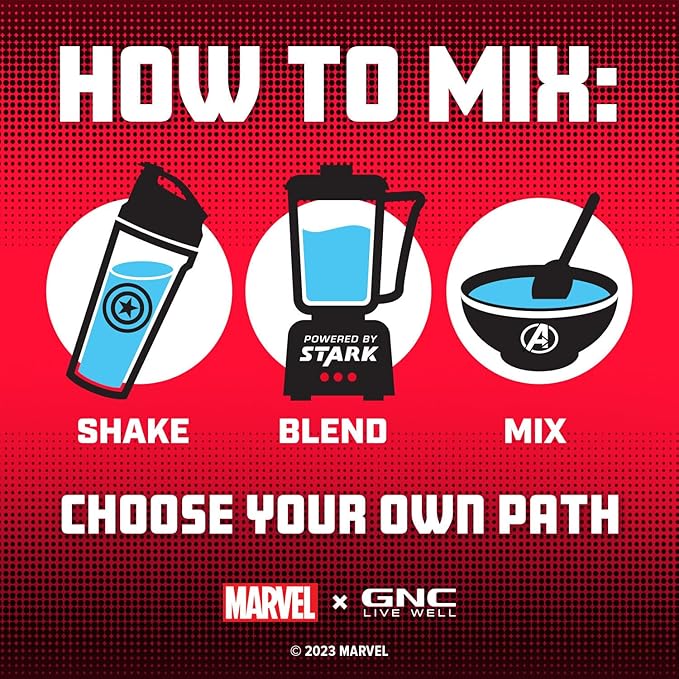 GNC Pro Performance 100% Whey Protein Powder | Supports Healthy Metabolism and Lean Muscle Recovery | Marvel: Star-Spangled Birthday Cake | 25 Servings