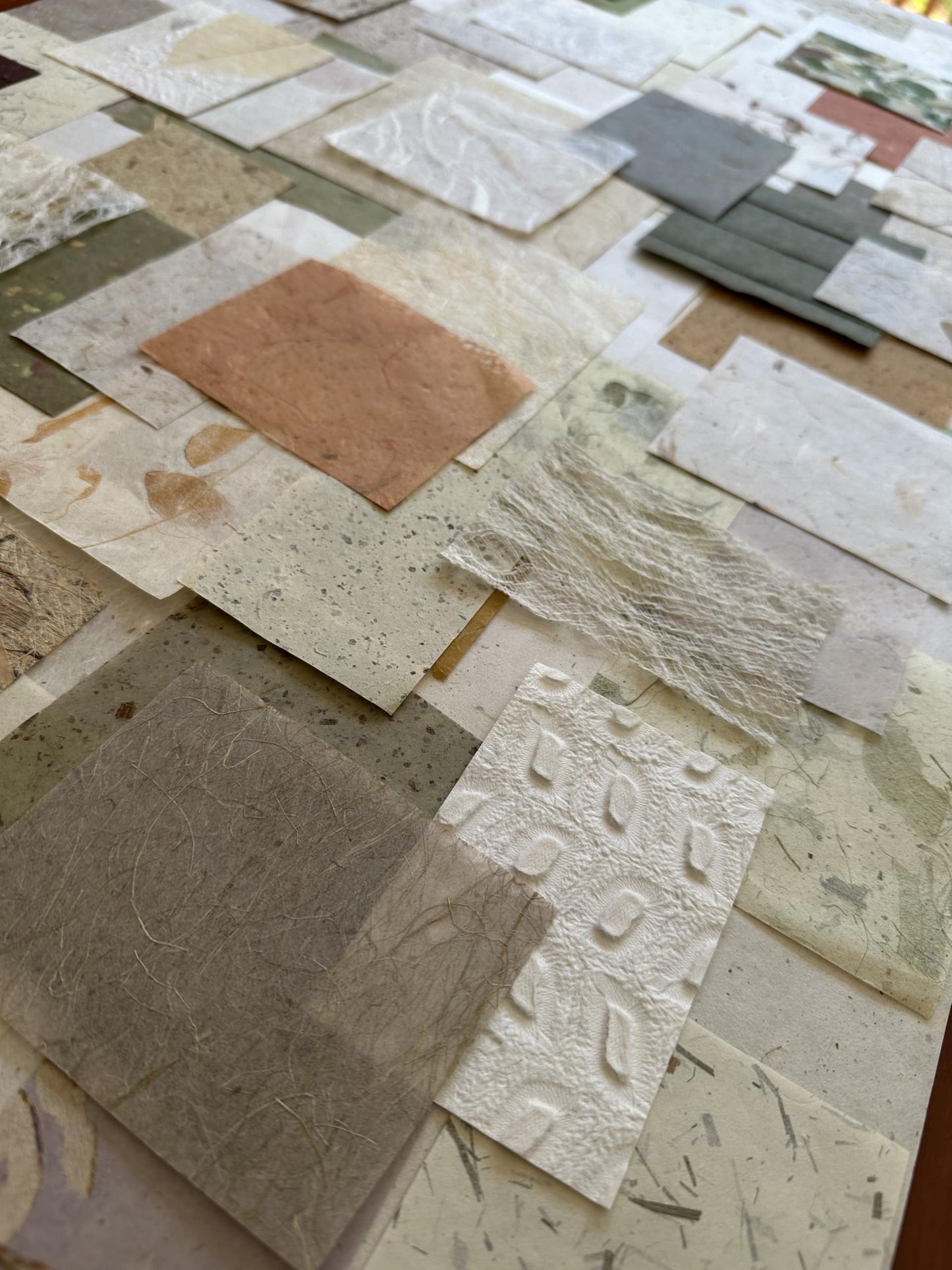 Kozo Studio - Mulberry Paper Scrap Pack Garden Grove Edition (100 Unique Pieces) | Premium Decorative Paper for Scrapbooking, Card Making, Collage, Mixed Media Crafts, and DIY Projects