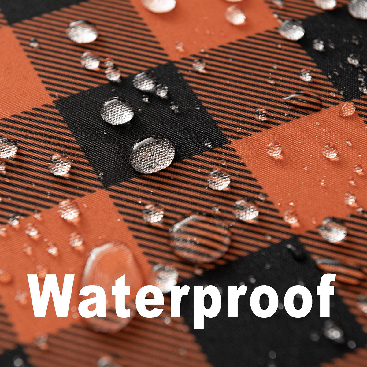Waterproof Gingham Festive Tablecloth Fabric