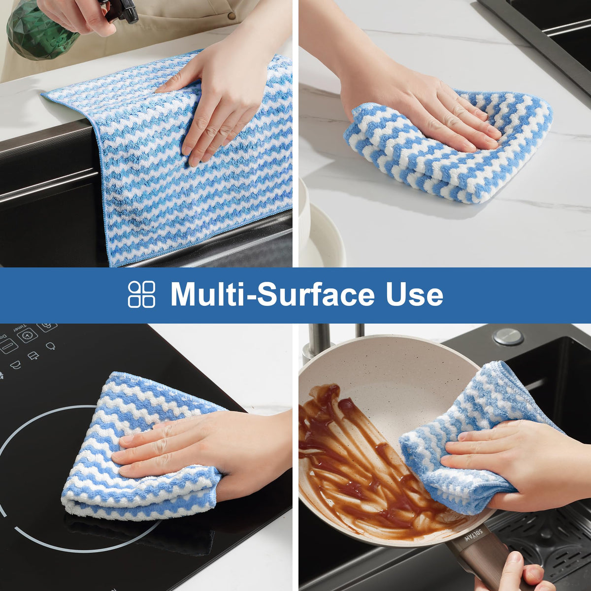 Microfiber Cleaning Cloths (18 Count)