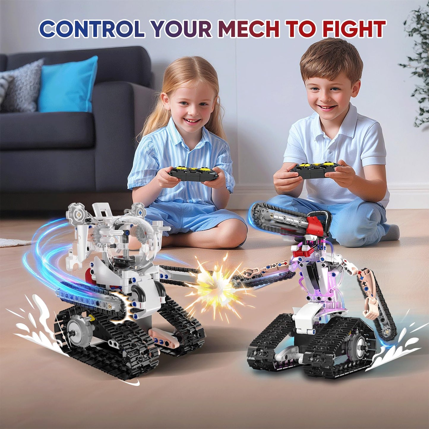 5 in 1 STEM RC Robot Building Kit for Boys, APP & Remote Control Erector Set RC Toys for Kids Blocks 419 Pcs, DIY Build Science Educational Gift for Age 6 7 8 9 10 11 12+ Boys & Girls