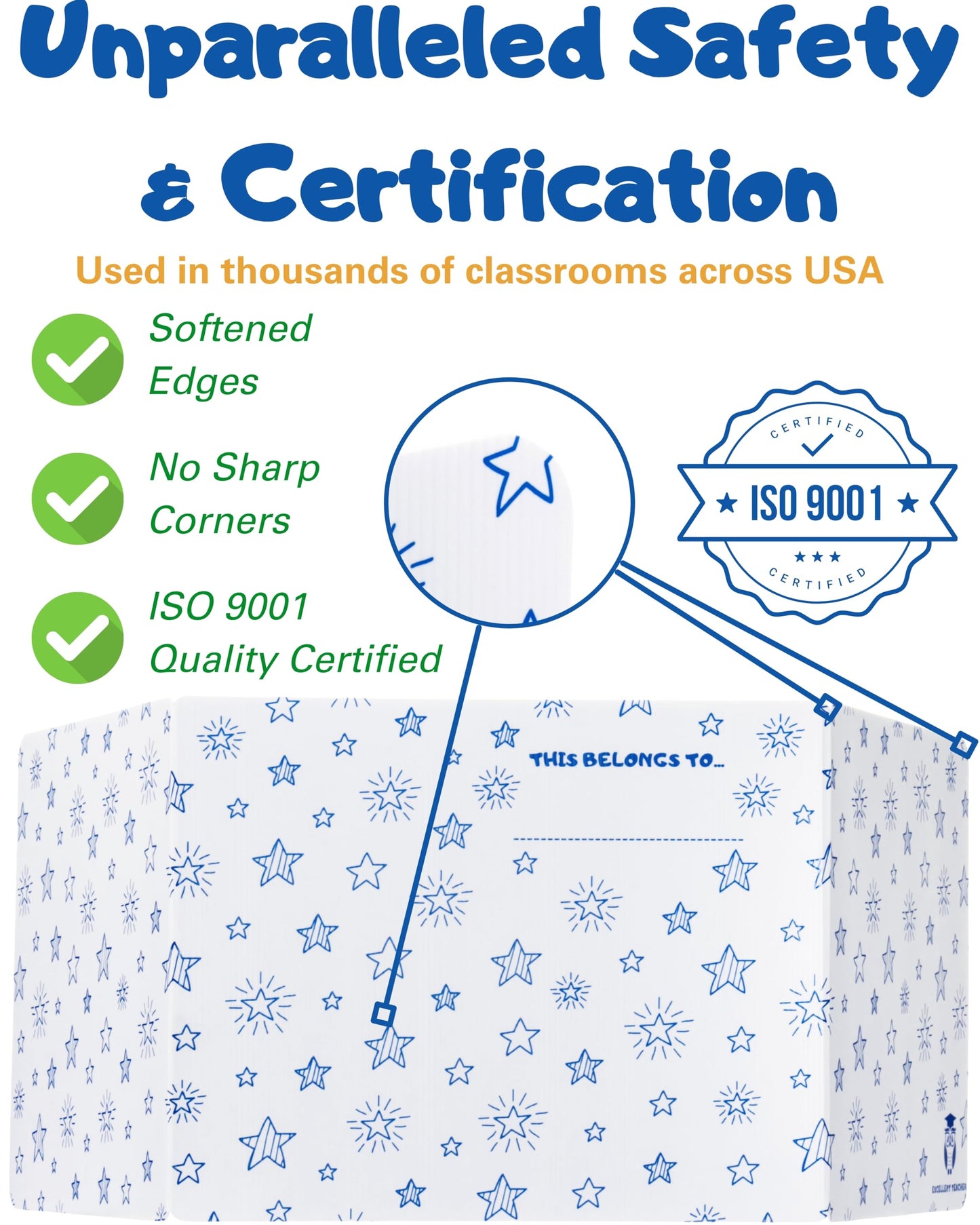 25 Privacy Folders for Students, Erasable Privacy Shields for Student Desks, Testing Dividers for Classroom, Privacy Boards for Student Desks, Dividers for Students, Test Dividers for Student Desks