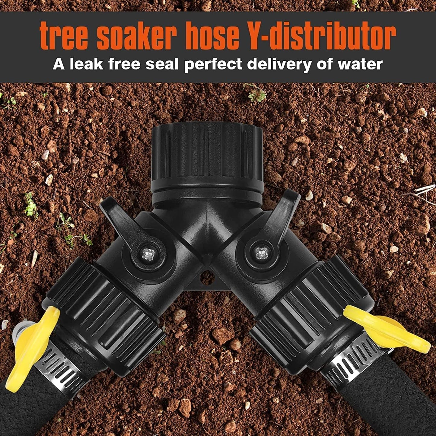 ZGWDrip 10FT for Trees 1/2" Water-Saving Soaker Hose with Solid Brass Connectors, Drip Irrigation Kit