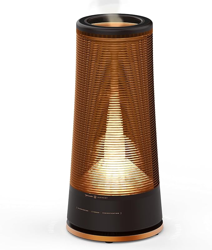 Vornado LUCERNA 3 Alchemy Ultrasonic Humidifier with Ambient Light, 1.5 gallon capacity, 28 Hour Runtime, Modern Luxury Design, Auto Shut-Off