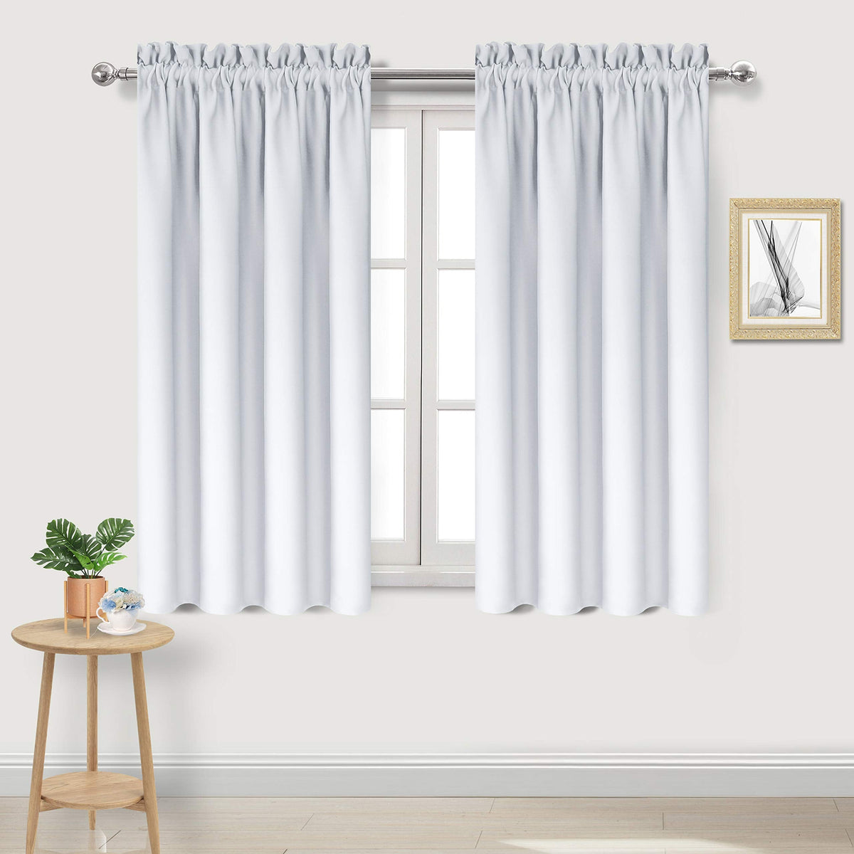 Blackout Curtains for Bedroom Living Room 42 x 45 Inch Long 2 Panels (2 Count)