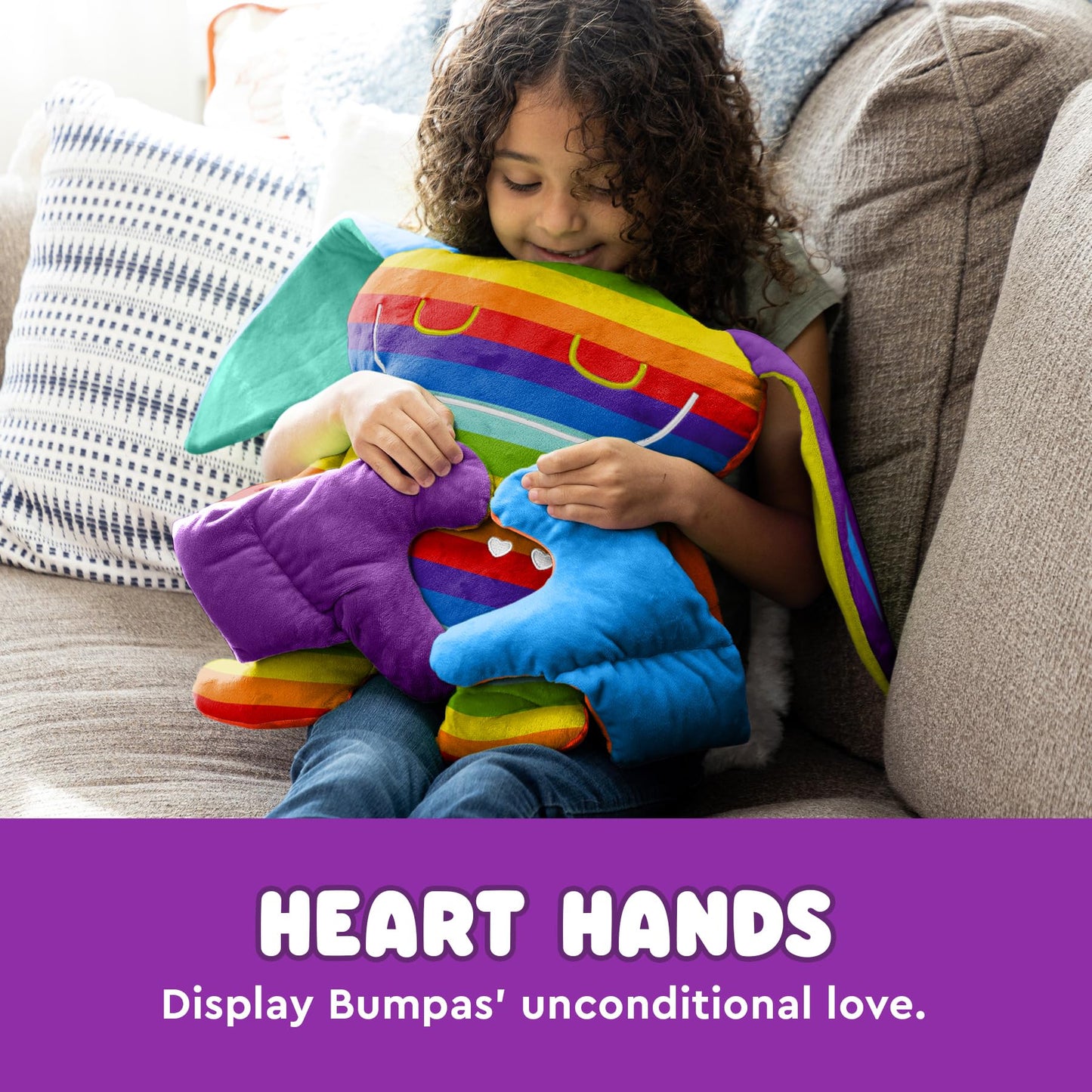 Bumpas Weighted Plush Toy - Calming Stuffed Animal, Realistic Hug, Machine Washable - Ages 3+