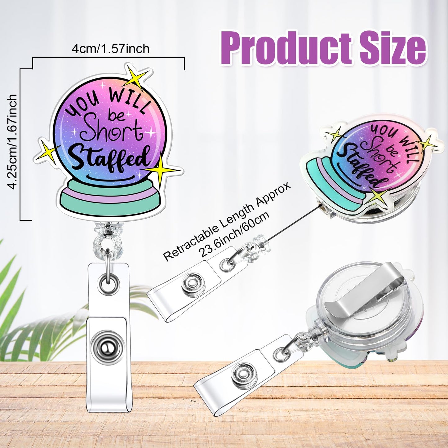 Feifeiya 24 Pcs Funny Badge Reel Nurse Cute Retractable Name ID Clip Badge Holder for Doctor Student Medical Assistant Coworker Work Accessories Bulk Gifts(Medical Style)