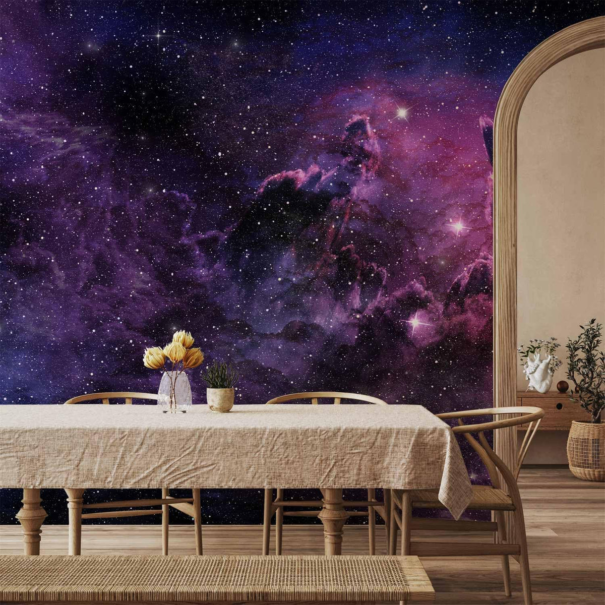 artgeist Premium Wall Mural Cosmos Galaxy 138x101 in - XXL Non-Woven Wallpaper Fleece Wall Decor Photo Print Picture Image Design Home a-C-0022-a-a