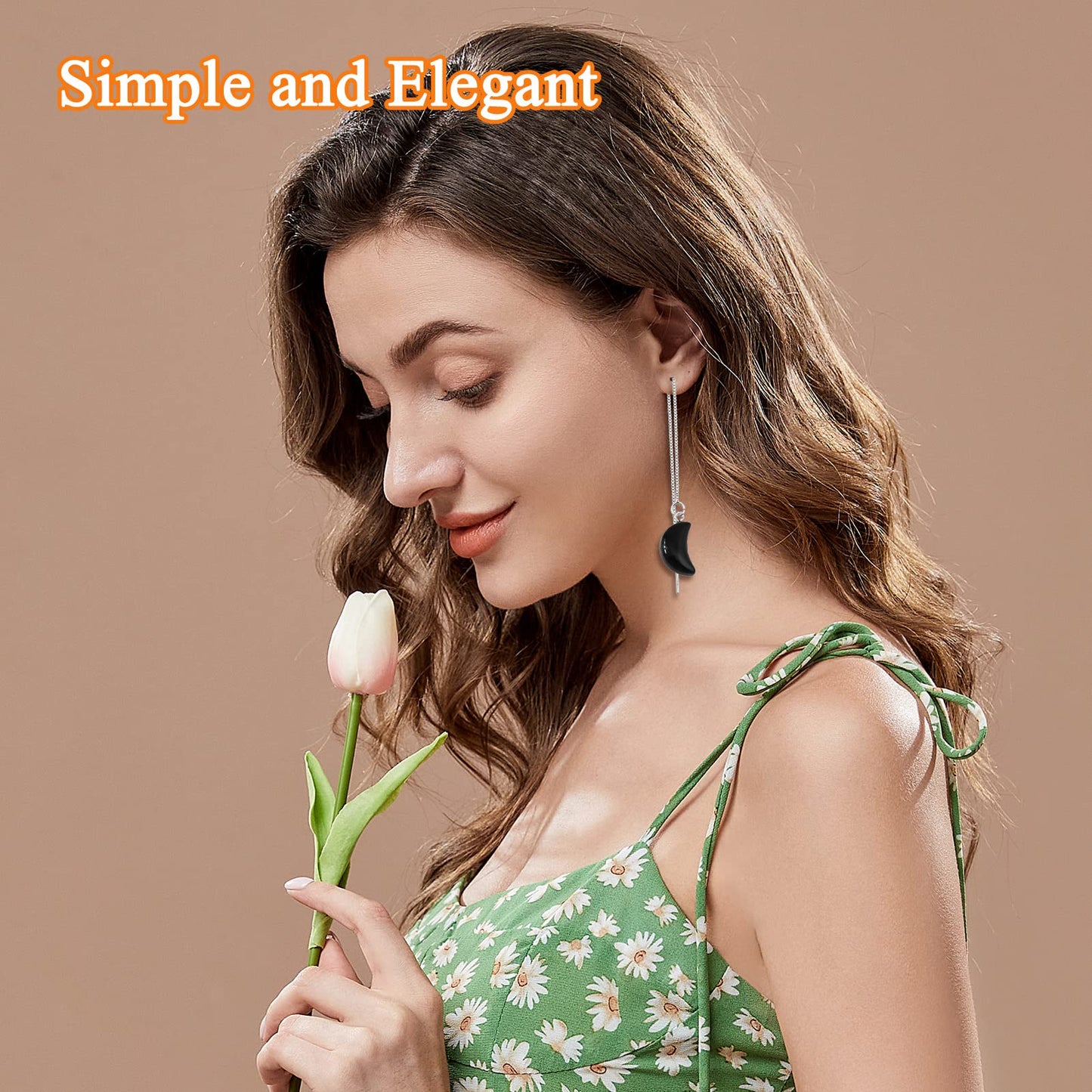 24pcs 8.5cm Ear Threads Long String Ear Threads Hypoallergenic Ears Thread Earring with Loop Drop Earrings Tassel Chain Earrings for Earring Making DIY Jewelry Craft(2 Styles,2 Colors)
