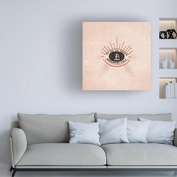Trademark Fine Art Canvas Wall Art - Emel Tunaboylu 'Kendini Deneyimle' Wall Art for Living Room, Bedroom, or Office Décor