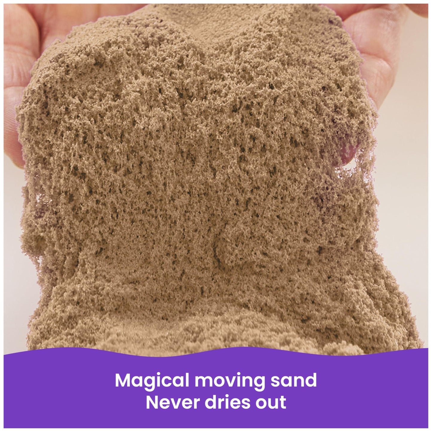 Kinetic Sand, 3.25lbs Beach Play Sand, Amazon Exclusive, Moldable Sensory Toys for Kids, Resealable Bag (Packaging May Vary), for Ages 3 and up